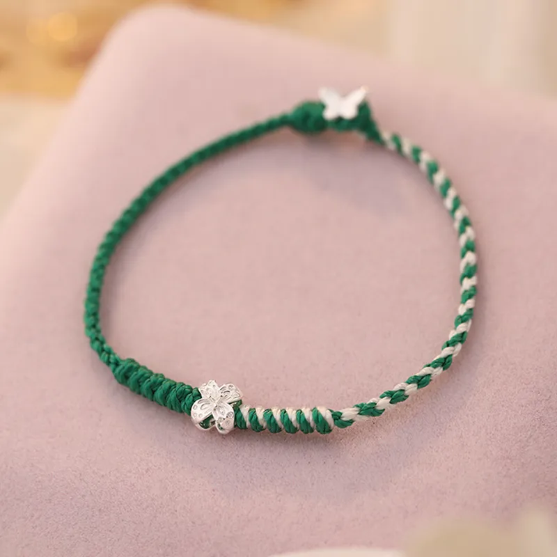 Heart Grass S925 Silver Bracelets Women's-1