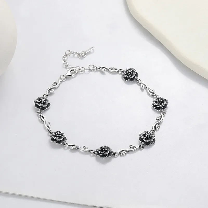 Heart Grass S925 Silver Bracelets Women's-1
