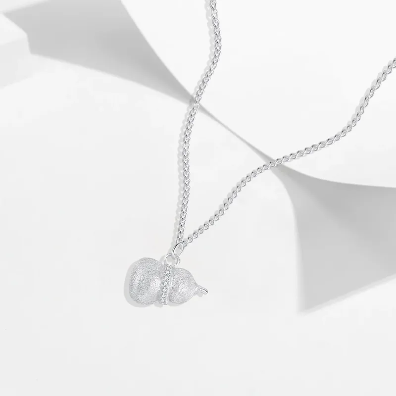 Heart Grass 999 Fine Silver Necklaces Women's-2