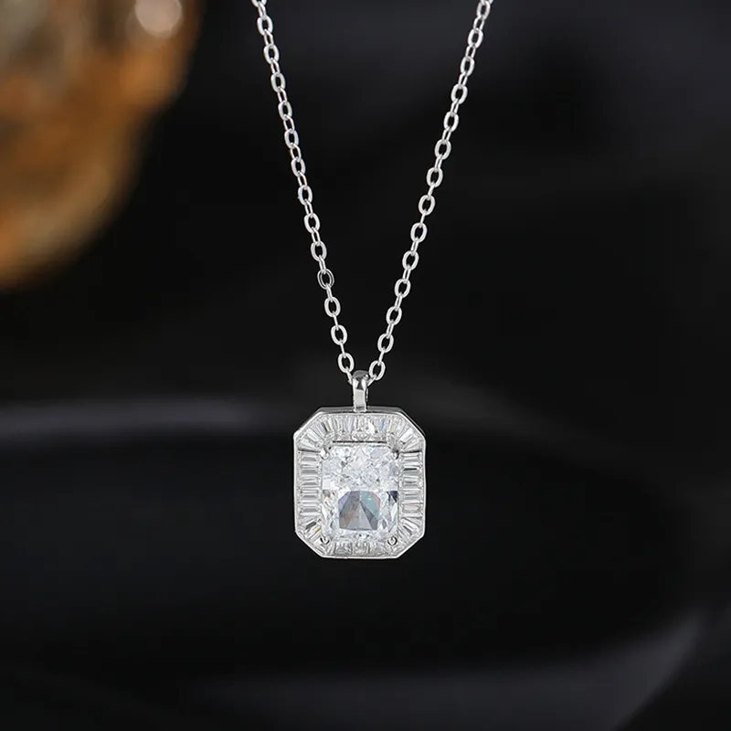 Heart Grass S925 Silver Necklaces Women's-1