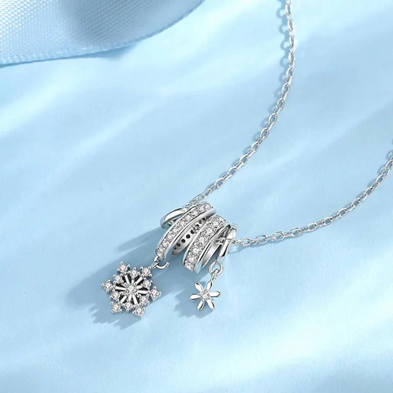 Heart Grass S925 Silver Necklaces Women's-4