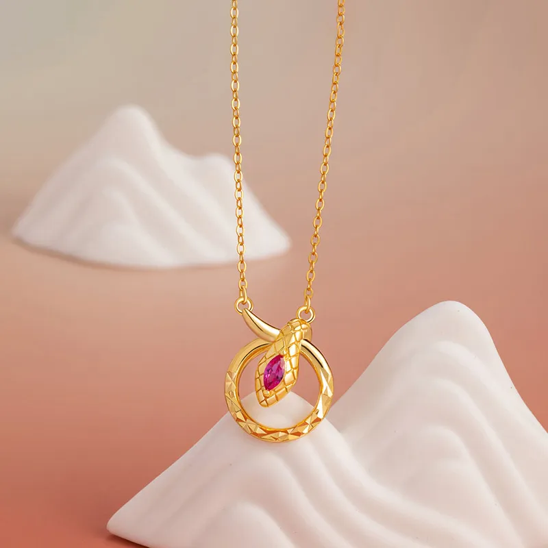 Heart Grass S925 Silver Necklaces Women's-1