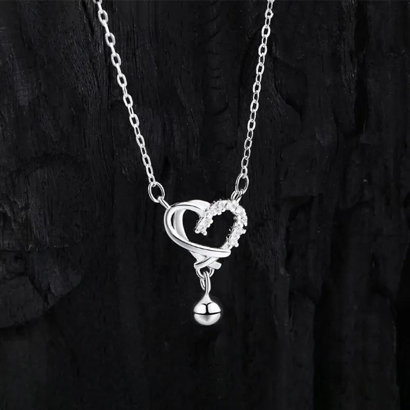 Heart Grass 999 Fine Silver Necklaces Women's-1