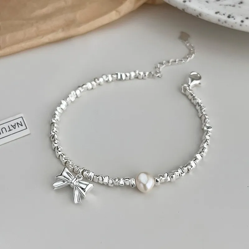 Heart Grass Freshwater Pearl Bracelets Women's-1