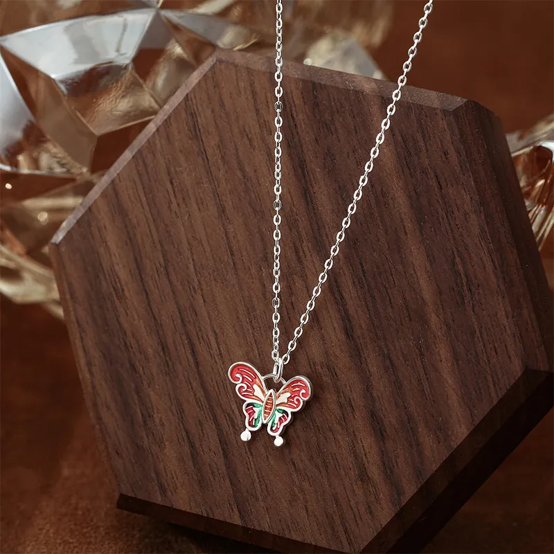 Heart Grass 999 Fine Silver Necklaces Women's-4