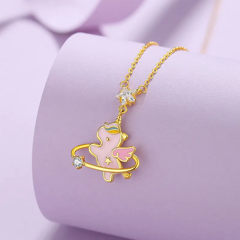 Heart Grass S925 Silver Necklaces Women's-2
