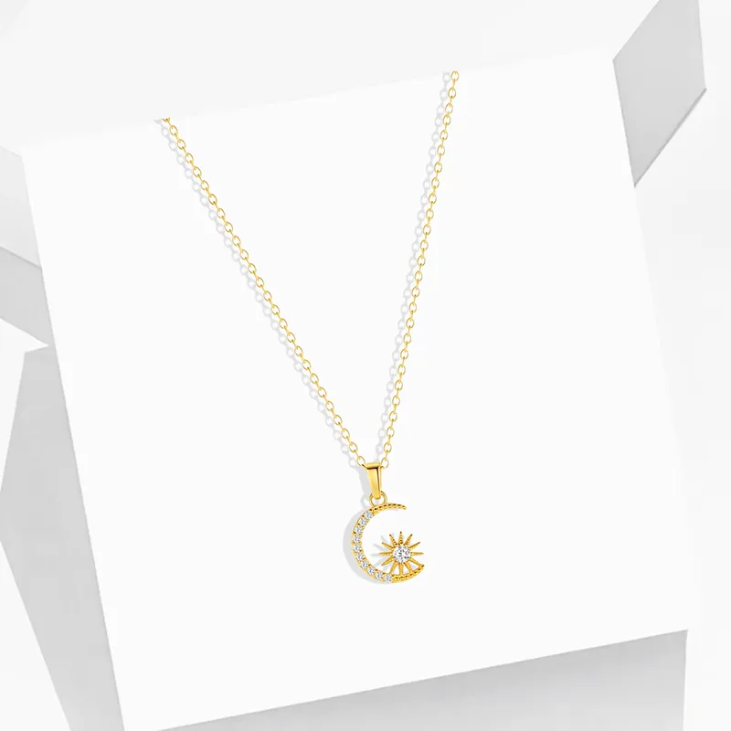 Heart Grass S925 Silver Necklaces Women's-1