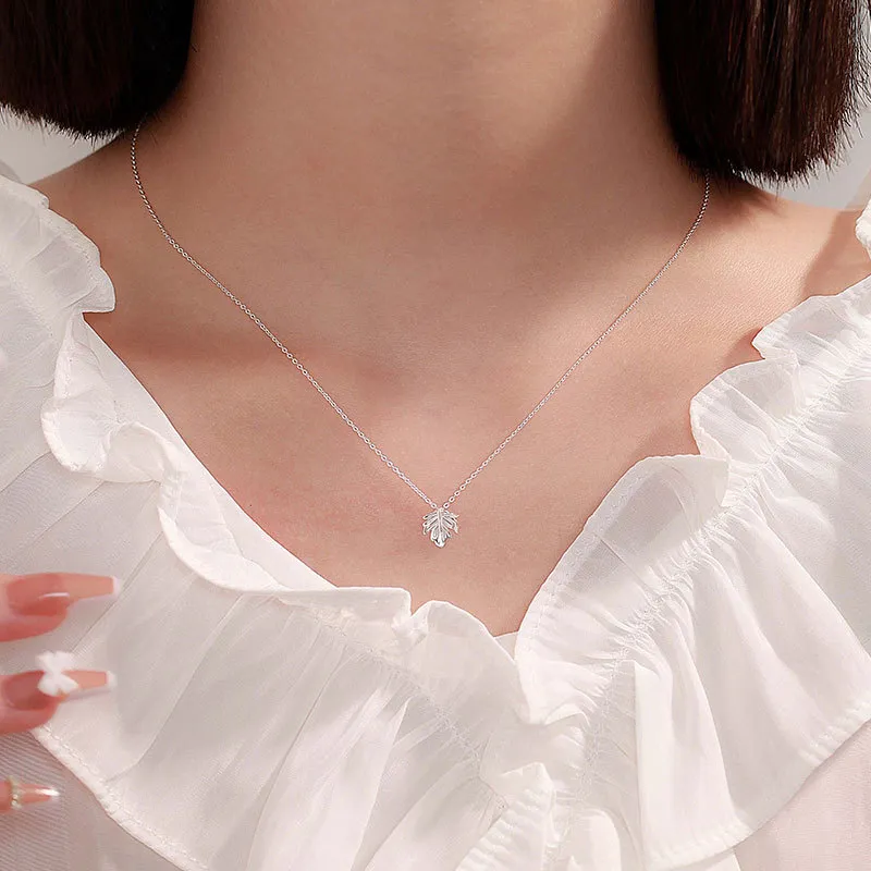 Heart Grass 999 Fine Silver Necklaces Women's-3
