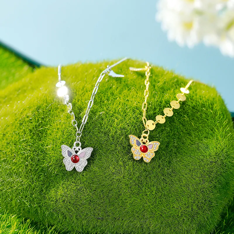Heart Grass S925 Silver Necklaces Women's-2