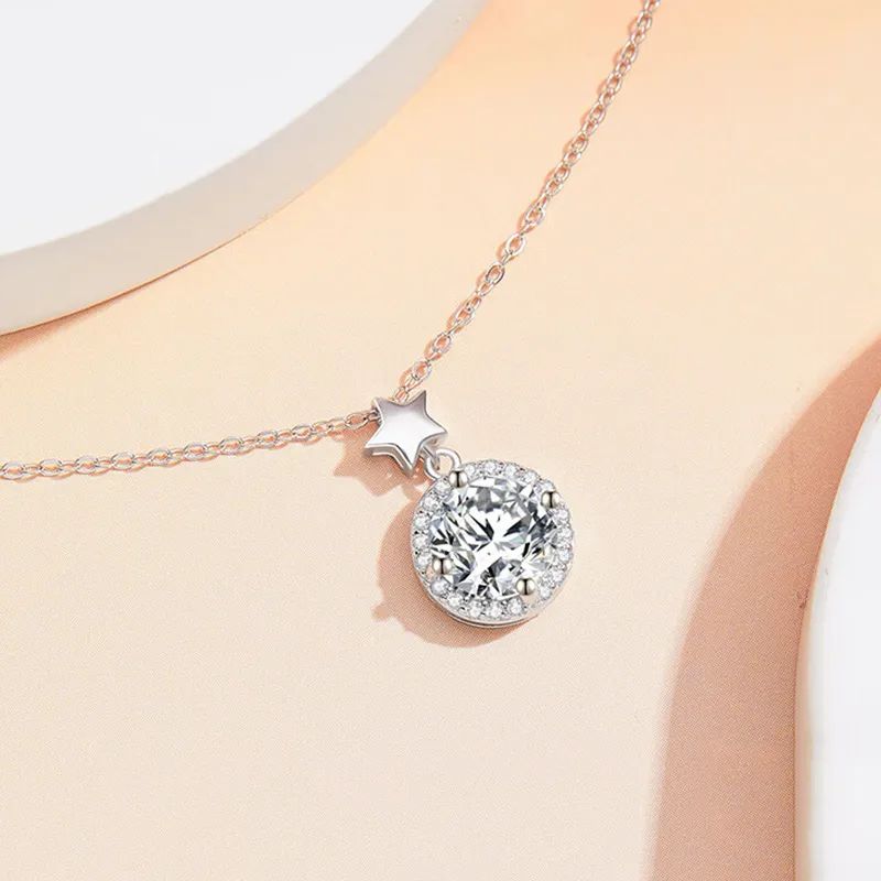Heart Grass 999 Fine Silver Necklaces Women's-4