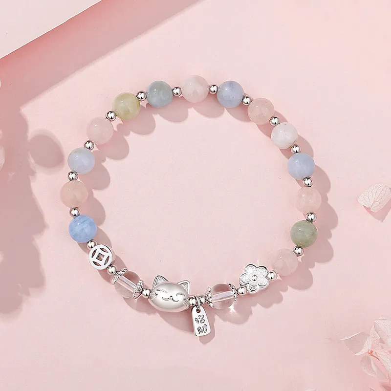 Heart Grass S925 Silver Bracelets Women's-5