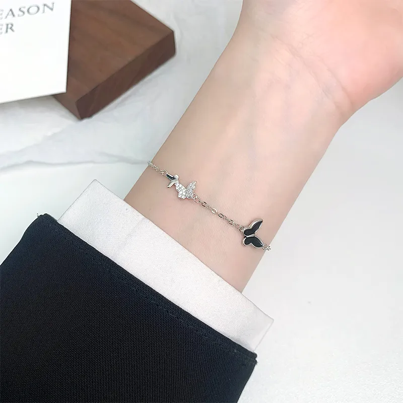 Heart Grass S925 Silver Bracelets Women's-3