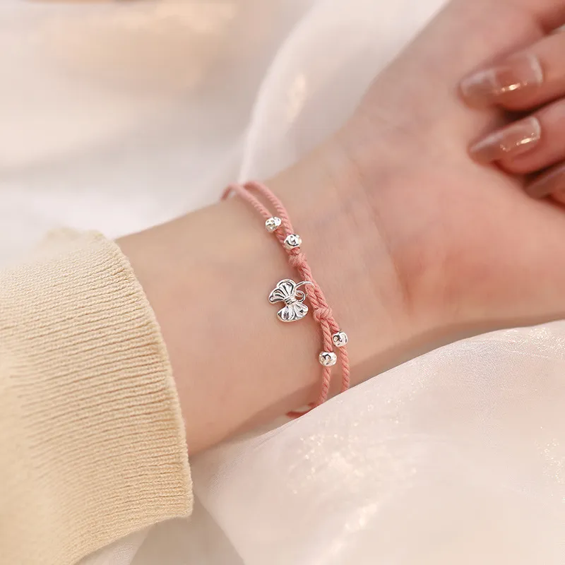 Heart Grass S925 Silver Bracelets Women's-4