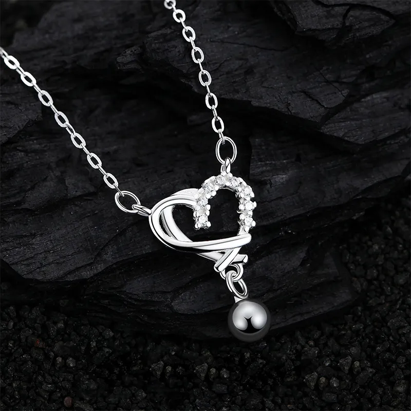 Heart Grass 999 Fine Silver Necklaces Women's-2
