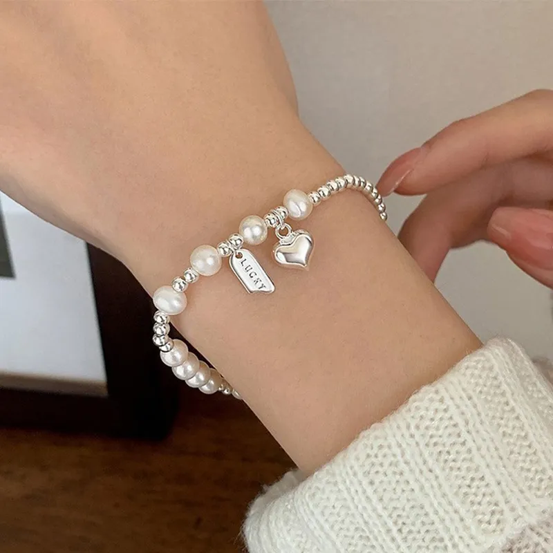 Heart Grass S925 Silver Bracelets Women's-4