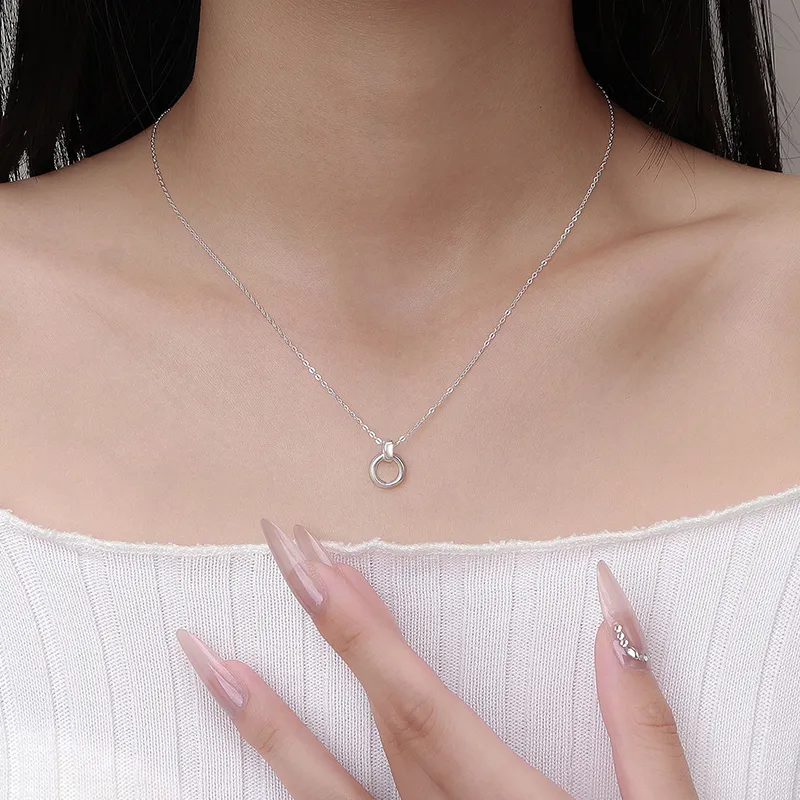 Heart Grass 999 Fine Silver Necklaces Women's-3