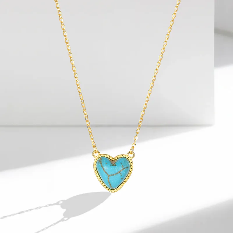 Heart Grass S925 Silver Necklaces Women's-1