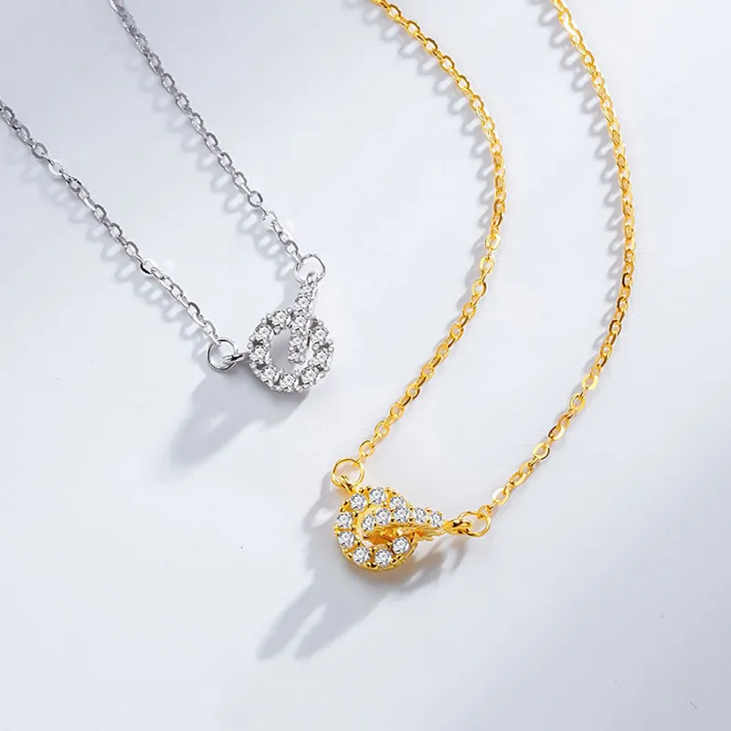 Heart Grass S925 Silver Necklaces Women's-2