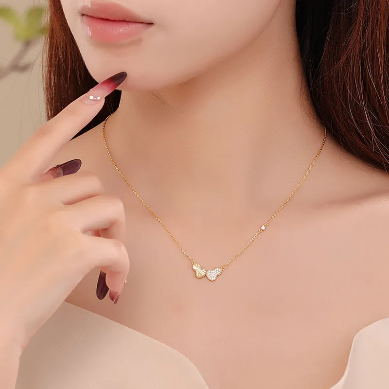 Heart Grass 999 Fine Silver Necklaces Women's-8