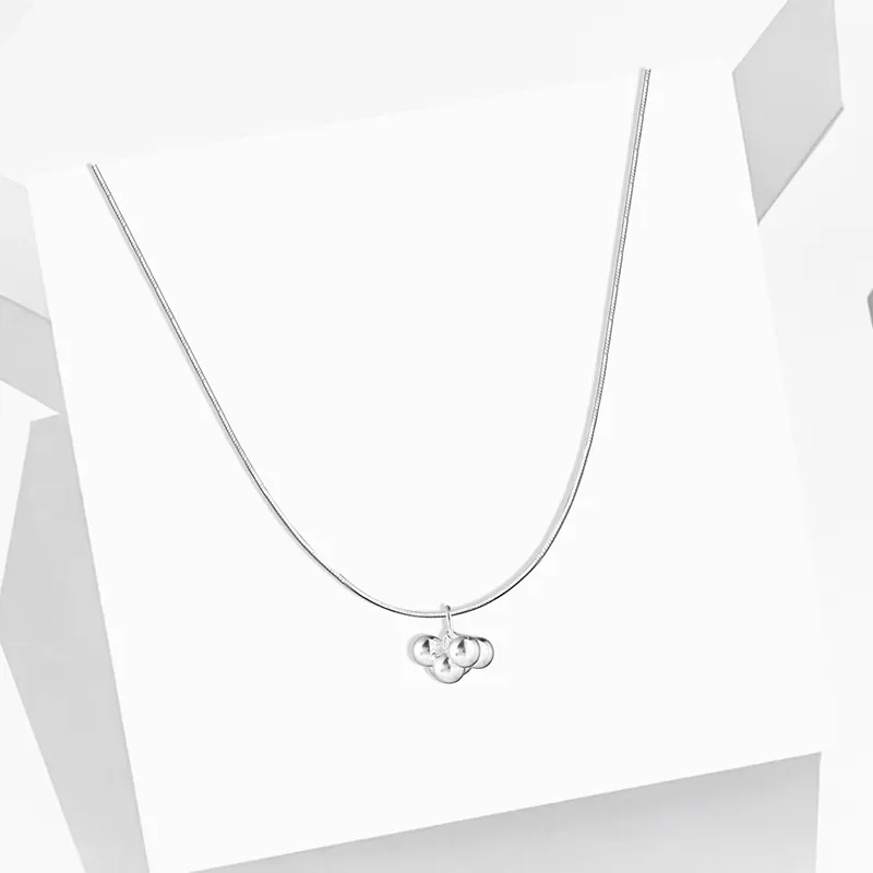 Heart Grass S925 Silver Necklaces Women's-2