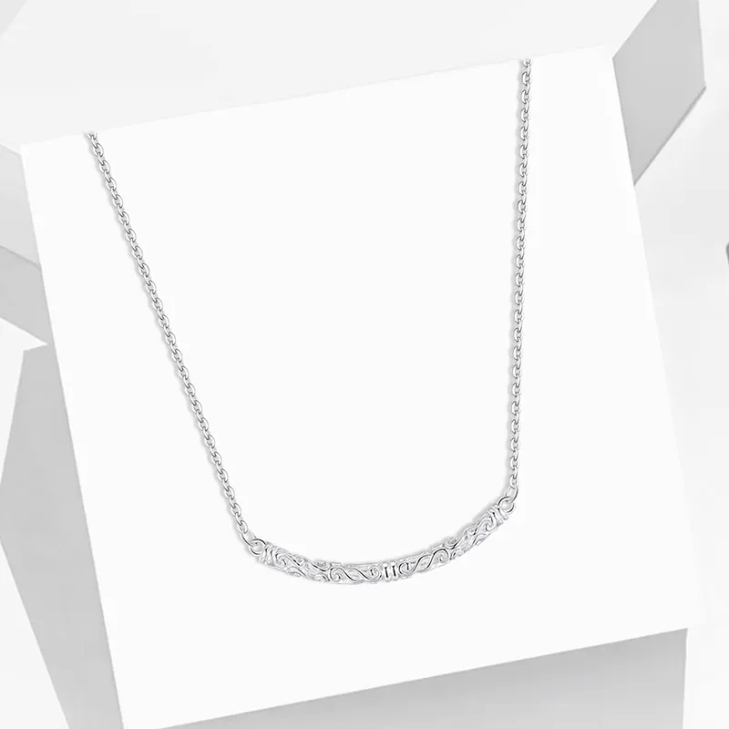 Heart Grass S925 Silver Necklaces Women's-1