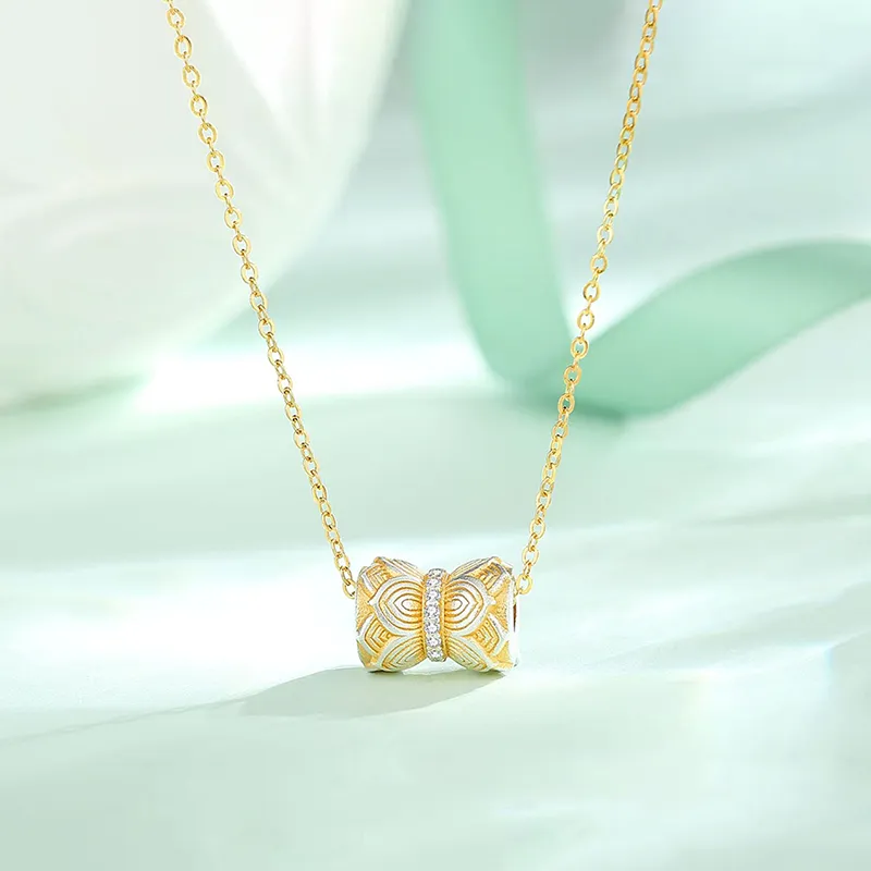 Heart Grass 999 Fine Silver Necklaces Women's-1