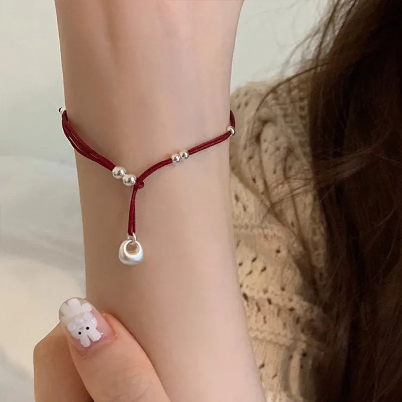 Heart Grass S925 Silver Bracelets Women's-4