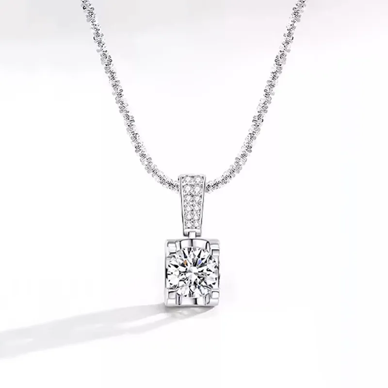 Heart Grass S925 Silver Necklaces Women's-1