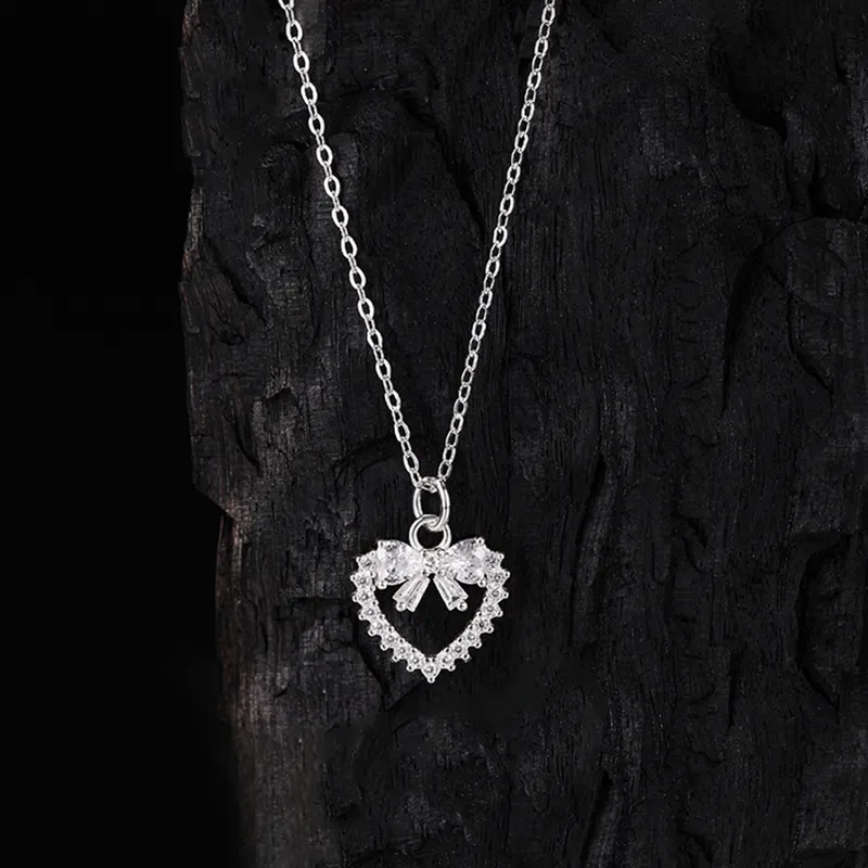 Heart Grass 999 Fine Silver Necklaces Women's-1