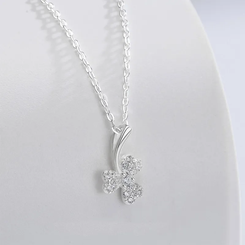 Heart Grass 999 Fine Silver Necklaces Women's-1