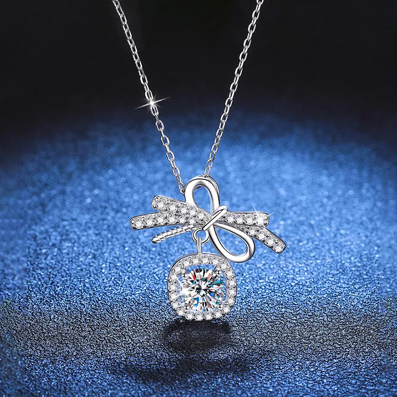 Heart Grass S925 Silver Necklaces Women's-1