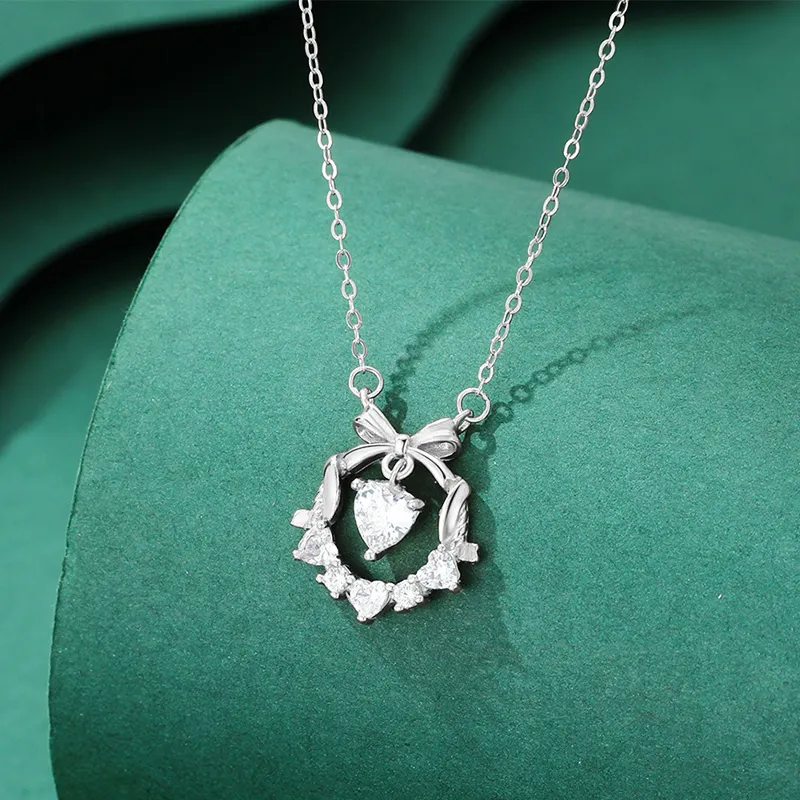 Heart Grass 999 Fine Silver Necklaces Women's-2