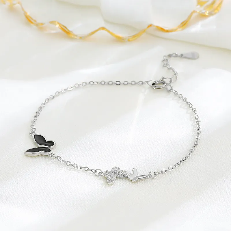 Heart Grass S925 Silver Bracelets Women's-4
