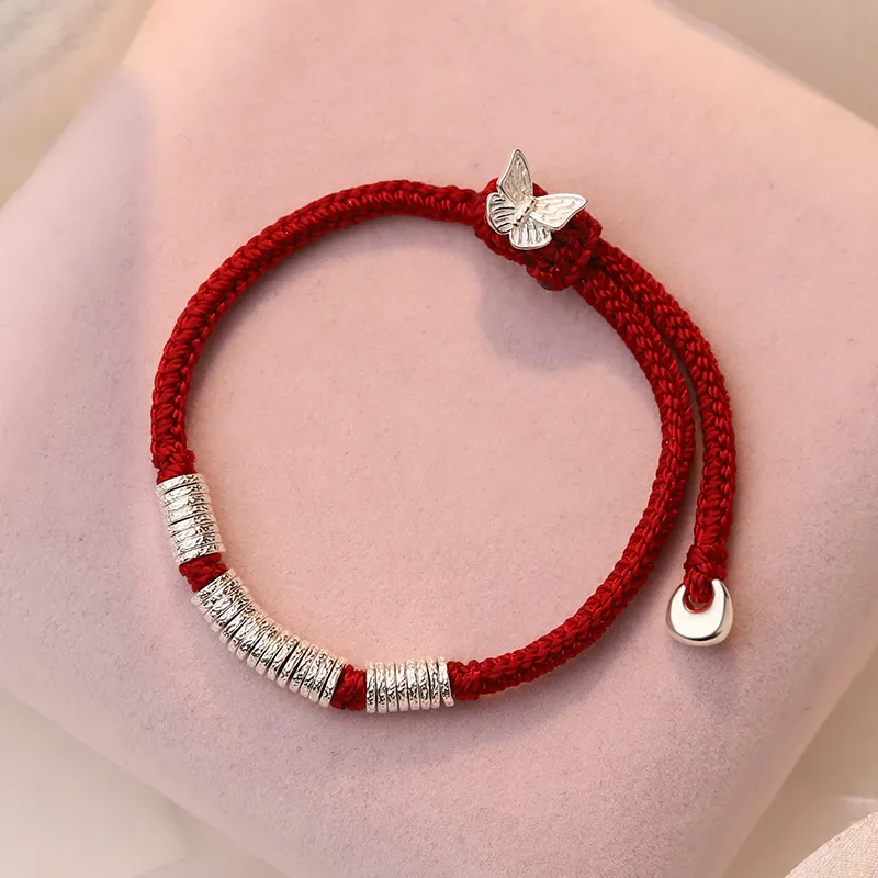 Heart Grass 999 Fine Silver Bracelets Women's-1