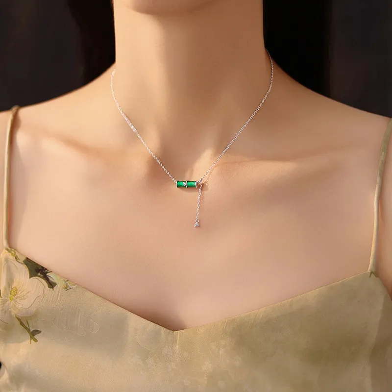 Heart Grass 999 Fine Silver Necklaces Women's-3