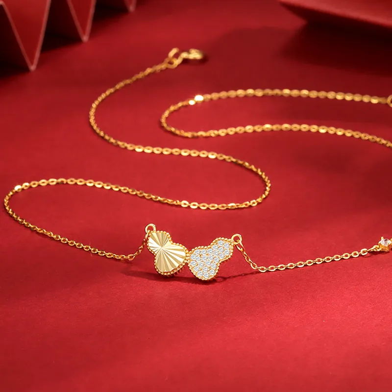 Heart Grass 999 Fine Silver Necklaces Women's-10