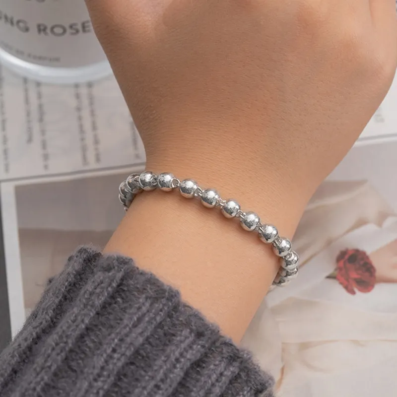 Heart Grass S925 Silver Bracelets Women's-4
