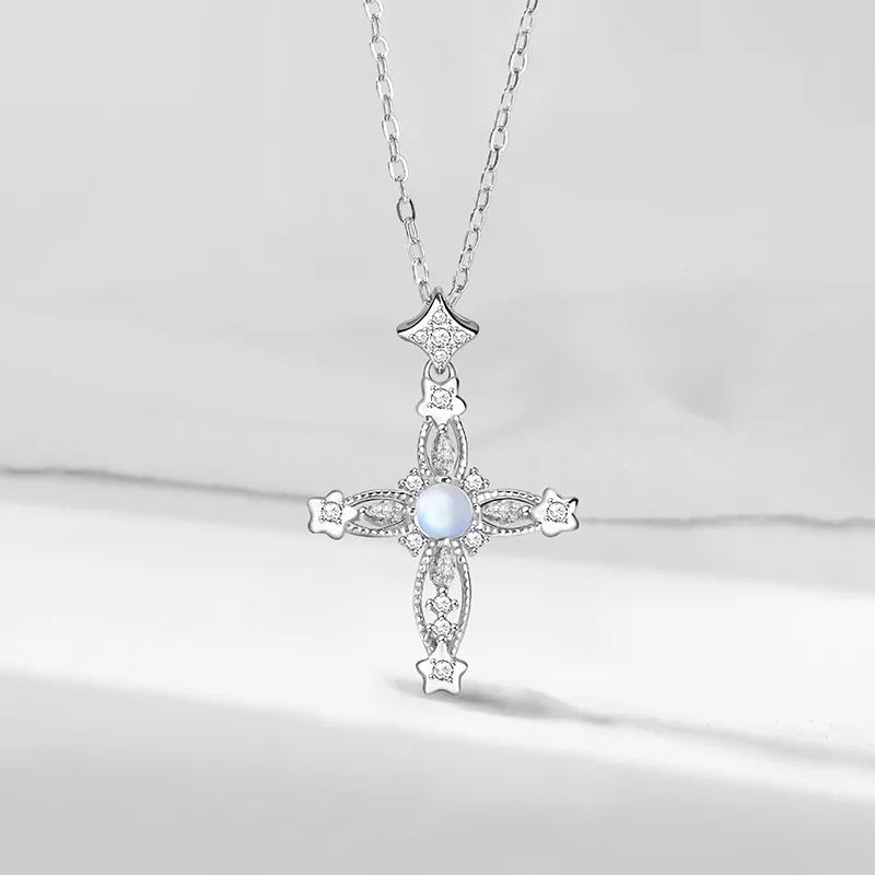 Heart Grass S925 Silver Necklaces Women's-1