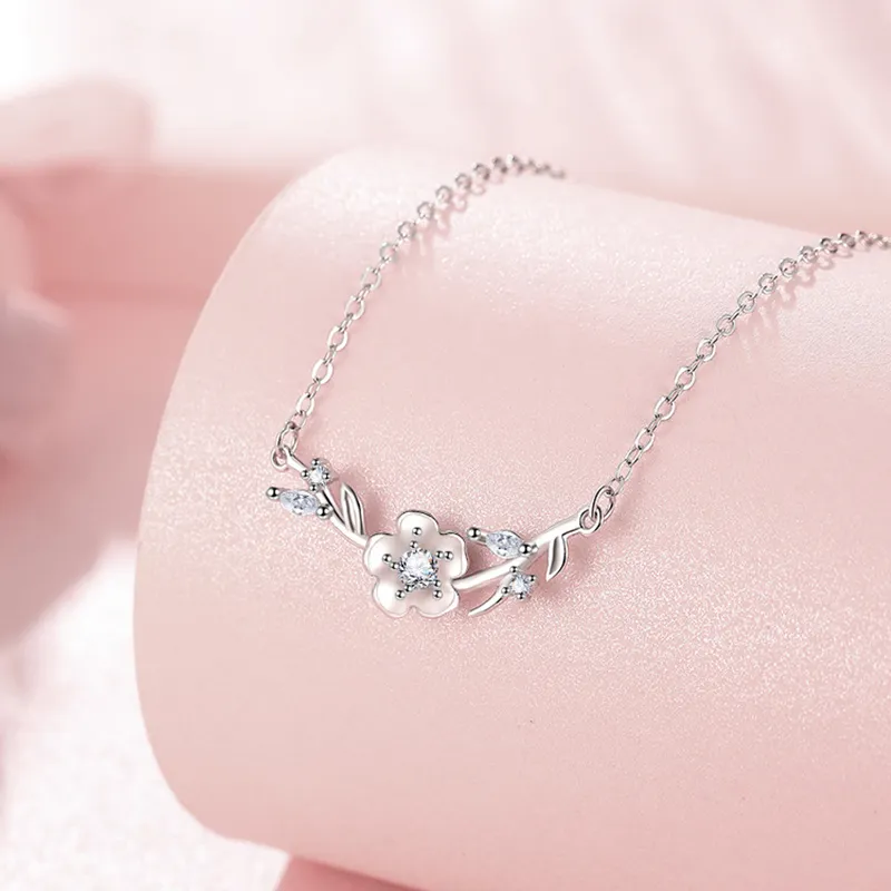 Heart Grass 999 Fine Silver Necklaces Women's-2