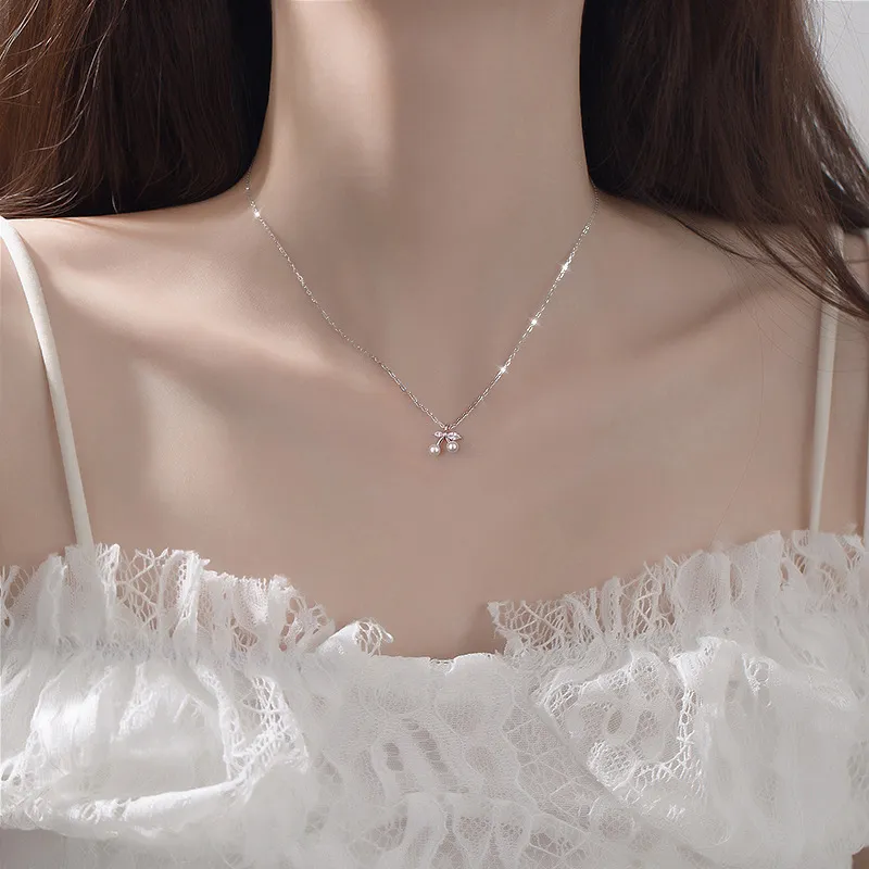 Heart Grass 999 Fine Silver Necklaces Women's-3
