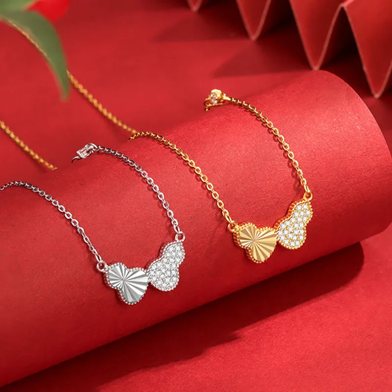Heart Grass 999 Fine Silver Necklaces Women's-2