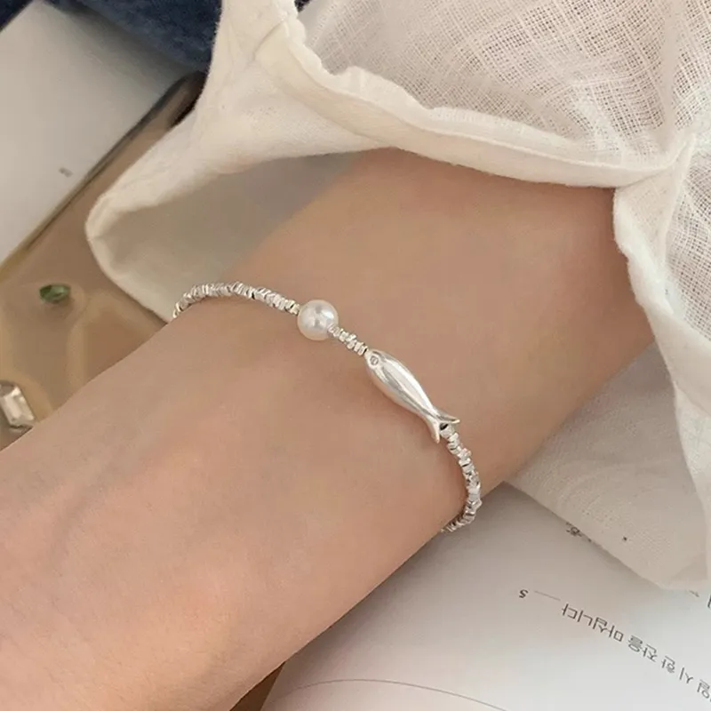 Heart Grass S92 Silver Bracelets Women's-4