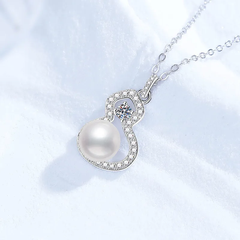 Heart Grass S925 Silver Necklaces Women's-4