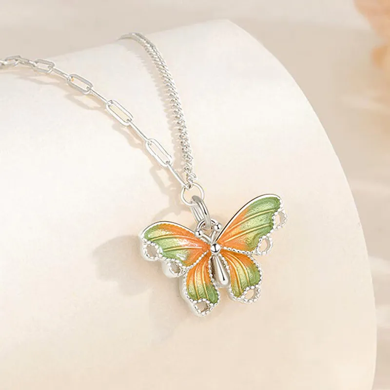 Heart Grass S925 Silver Necklaces Women's-2