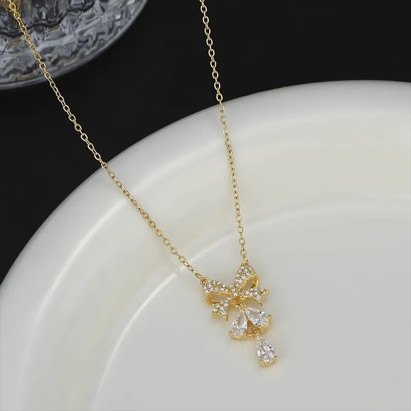 Heart Grass S925 Silver Necklaces Women's-2