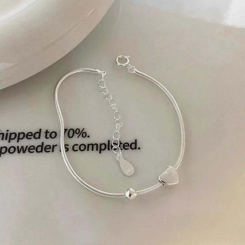 Heart Grass S925 Silver Bracelets Women's-1
