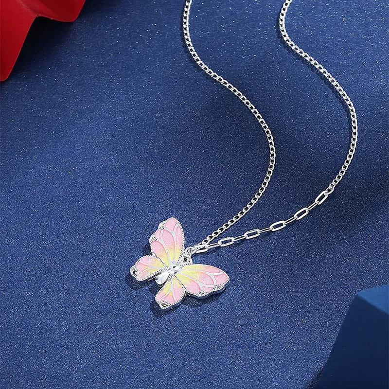 Heart Grass 999 Fine Silver Necklaces Women's-2