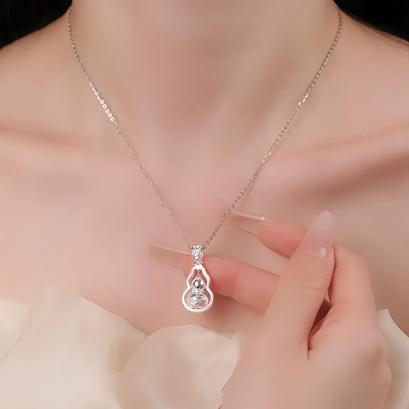 Heart Grass 999 Fine Silver Necklaces Women's-4