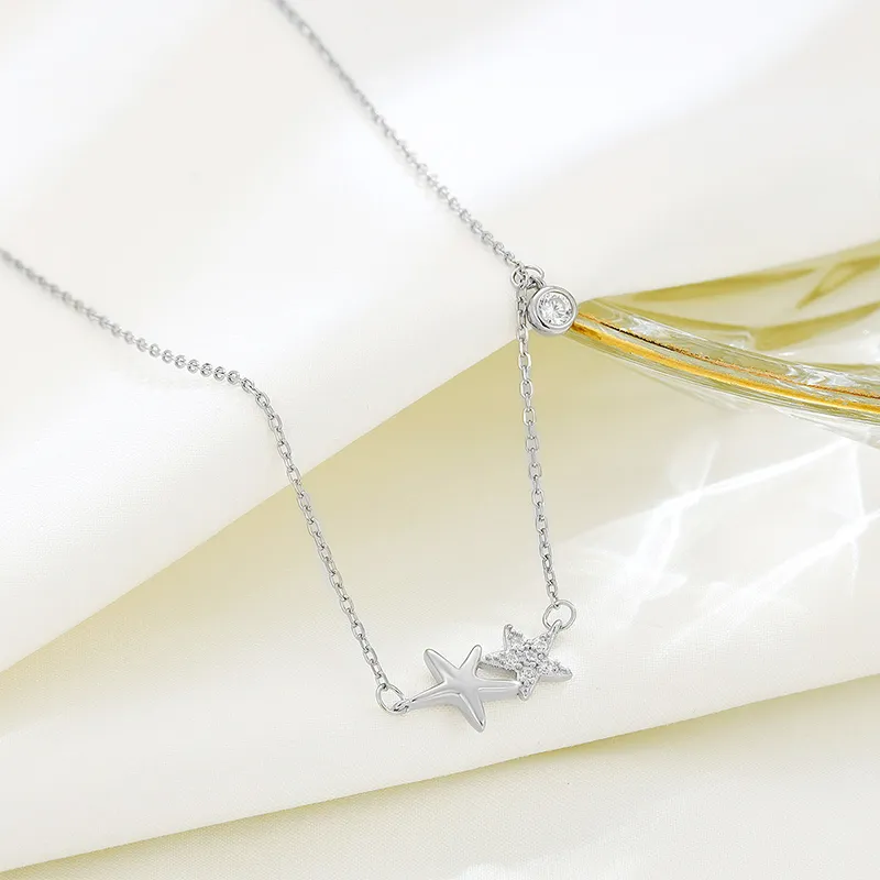 Heart Grass S925 Silver Necklaces Women's-2
