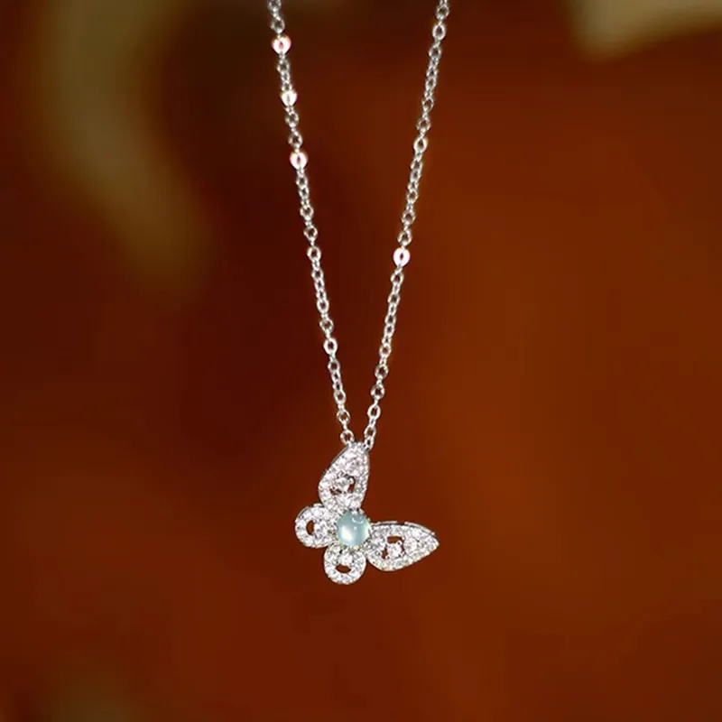 Heart Grass Alloy Necklaces Women's-1